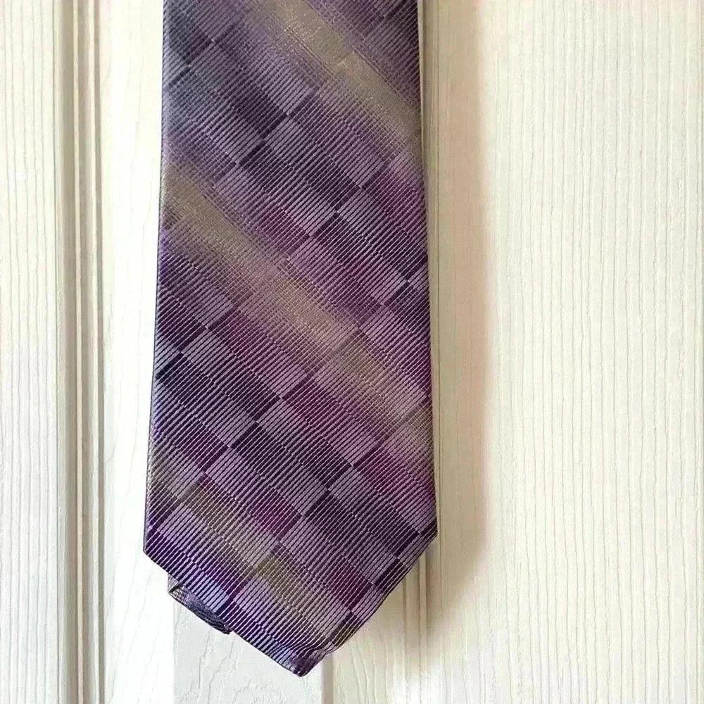 Joseph&Feiss  international 100% silk Purple Arrow Necktie